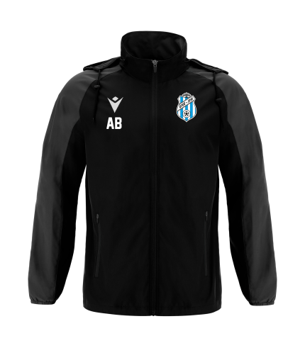 KFCK - ELBRUS FULL LENGTH ZIP RAINJACKET BLK/DGRY
