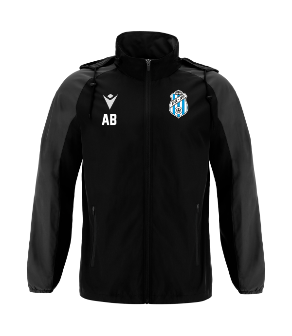 KFCK - ELBRUS FULL LENGTH ZIP RAINJACKET BLK/DGRY