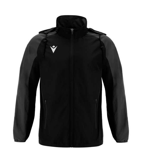 KFCK - ELBRUS FULL LENGTH ZIP RAINJACKET BLK/DGRY